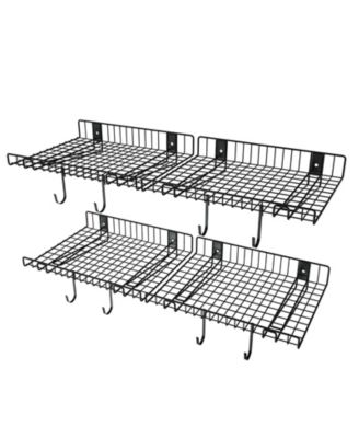 XDOVET Wall Mounted Metal Storage Shelves Rack