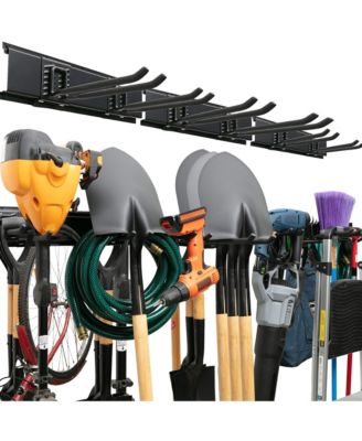 XDOVET Wall-mounted storage rack with adjustable hooks