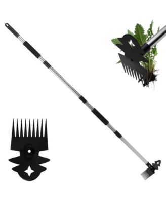 XDOVET Weed Remover Tool Portable Garden Weeder Manganese Steel Hand Vegetable Gardening Uprooting
