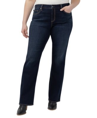 Silver Jeans Co. Женские джинсы Plus Size Suki Curvy Fit Slim Bootcut