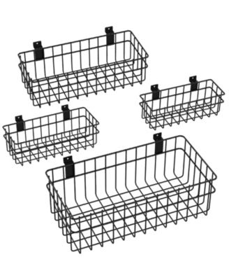 Металлические корзины для хранения XDOVET Slatwall Baskets Metal Hanging Storage Organizer