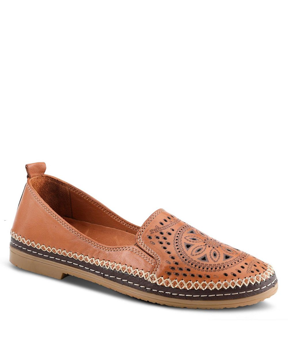 Spring Step Women's Loafer with Laser-Cut Detail