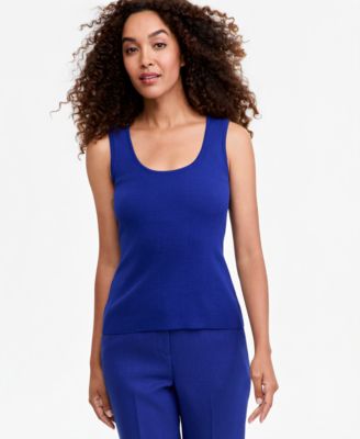 Женский топ-свитер Tahari ASL Sleeveless Scoop-Neck Tank