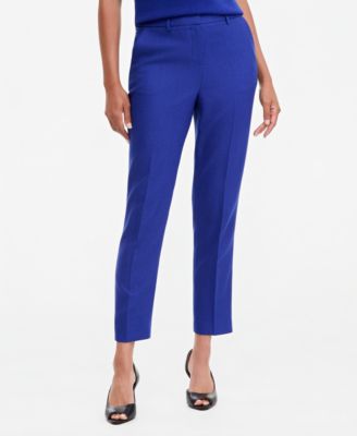Женские брюки Tahari ASL Herringbone Classic Mid-Rise Straight-Leg, 28" Inseam