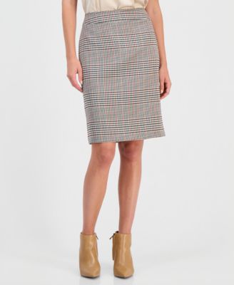 Tahari ASL Женская Plaid Pencil Skirt