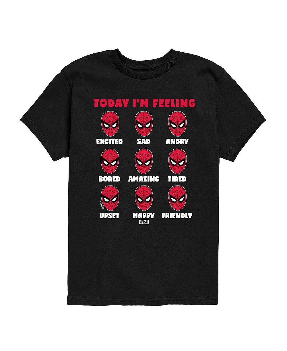 Marvel Детская футболка с принтом Spider-Man Today I'm Feeling Moods, короткий рукав