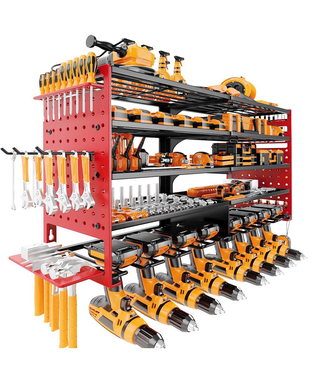 XDOVET Power Tool Organizer Wall Mount Metal Hanger Rack