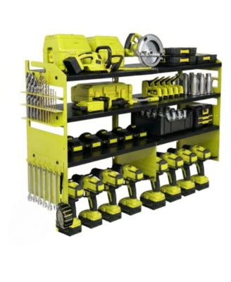 XDOVET Power Tool Organizer Wall Mount Metal Rack Drill Holder Charging Station