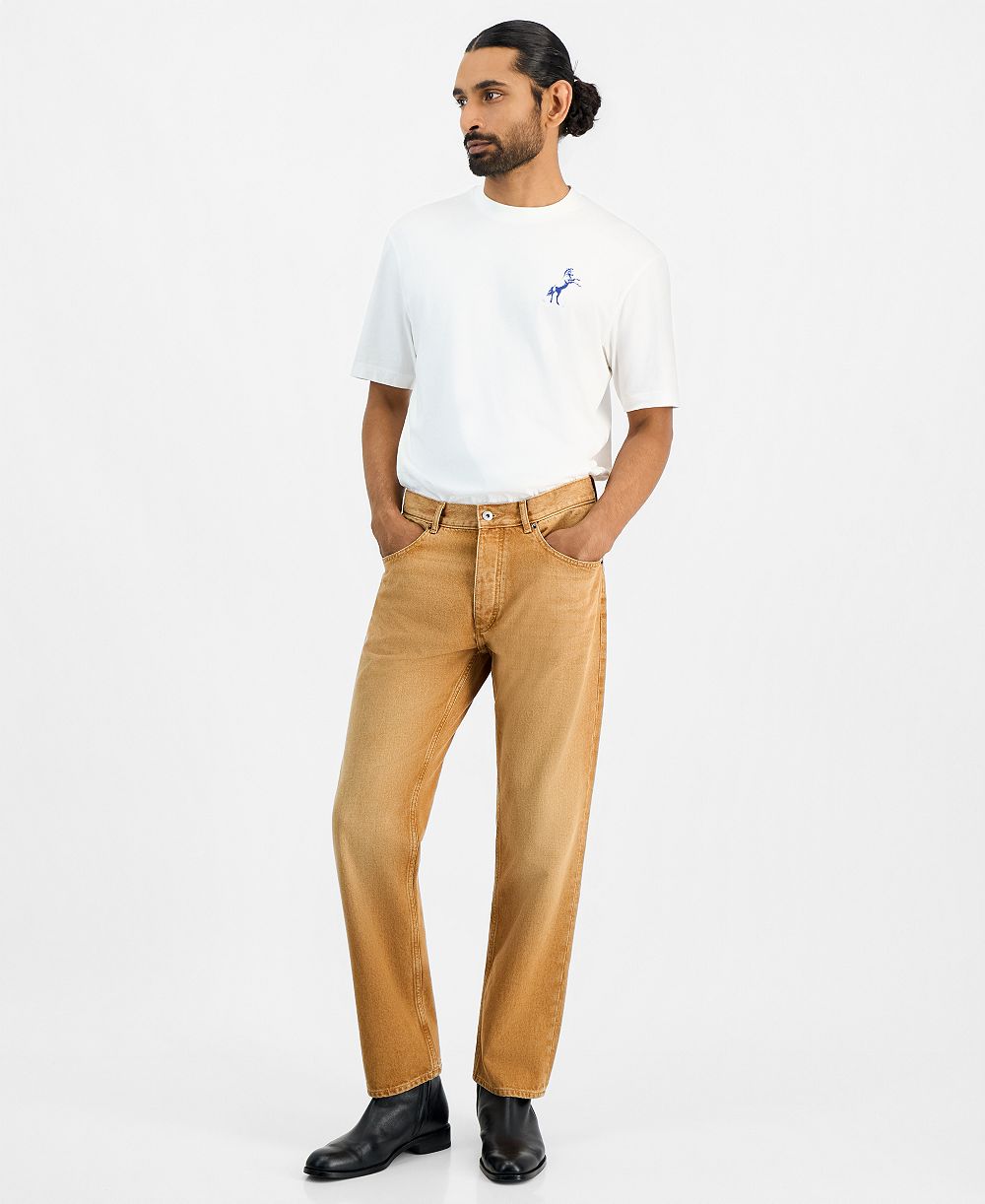 HUGO by Hugo Boss Men's Jonah Lightweight Straight-Leg Denim Jeans