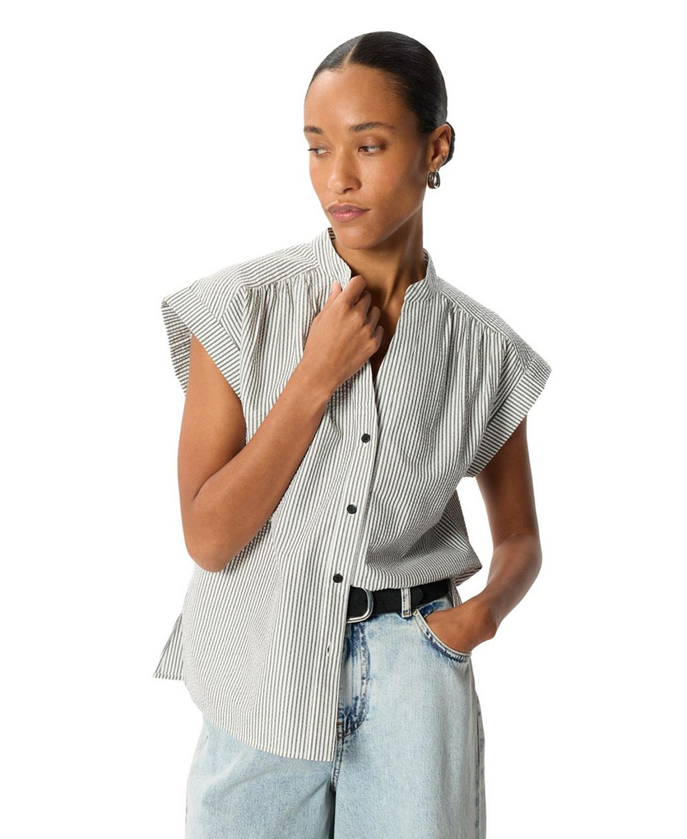 Женская рубашка Whistles Women's Seersucker Stripe