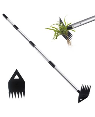 XDOVET Weed Puller Long Handle Hoe Garden Uprooting Tool