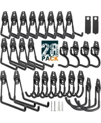 XDOVET Heavy Duty Wall Mounted Storage Hooks for Tools Ladders Bikes Ropes Bulk Items