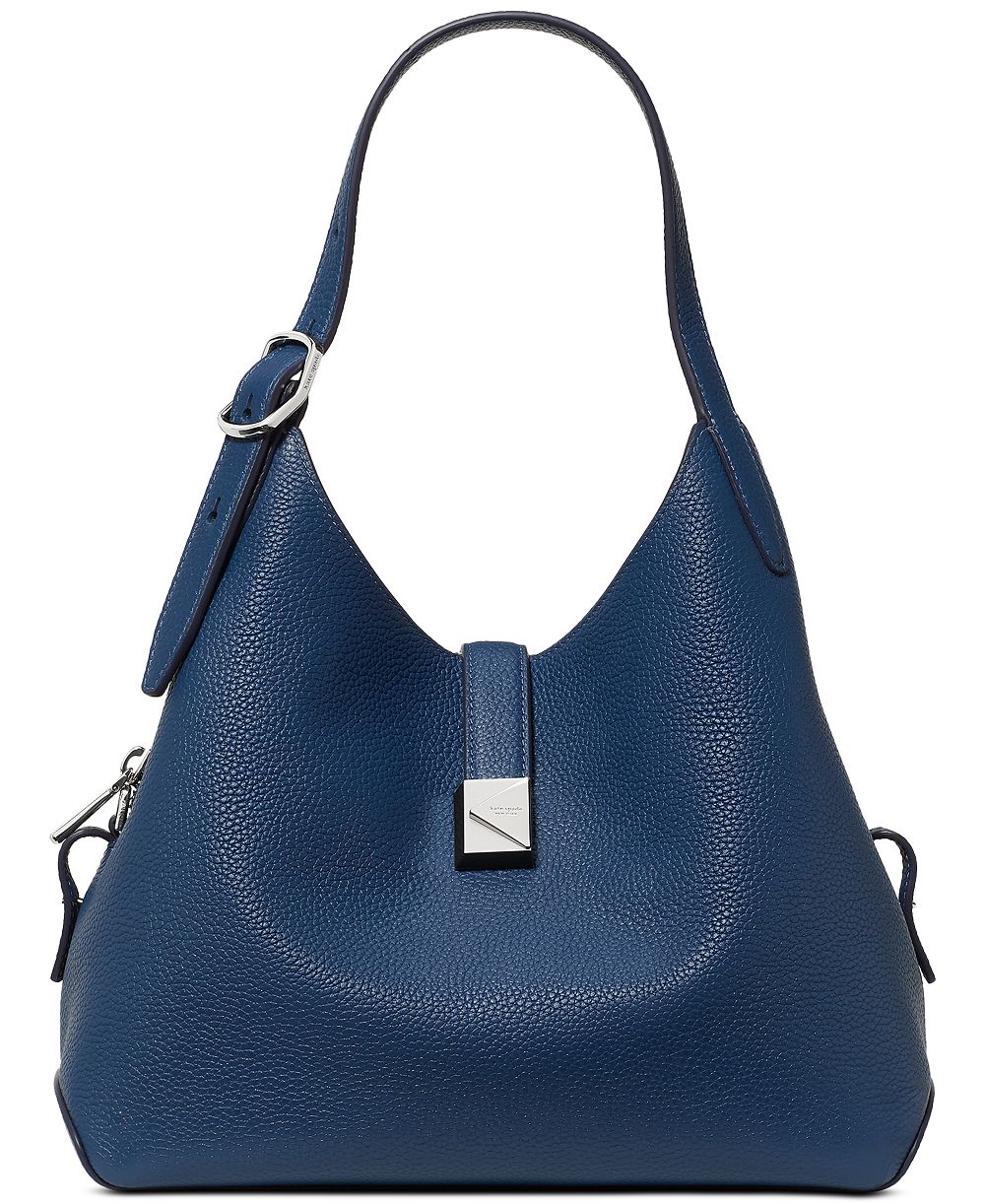 Kate Spade New York Deco Pebbled Leather Small Crossbody Tote Bag