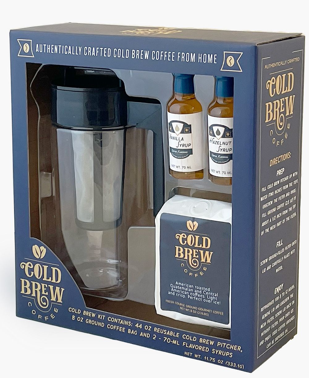 Coffee Masters Inc. Cold Brew Coffee Pitcher Gift Set, 4-Piece