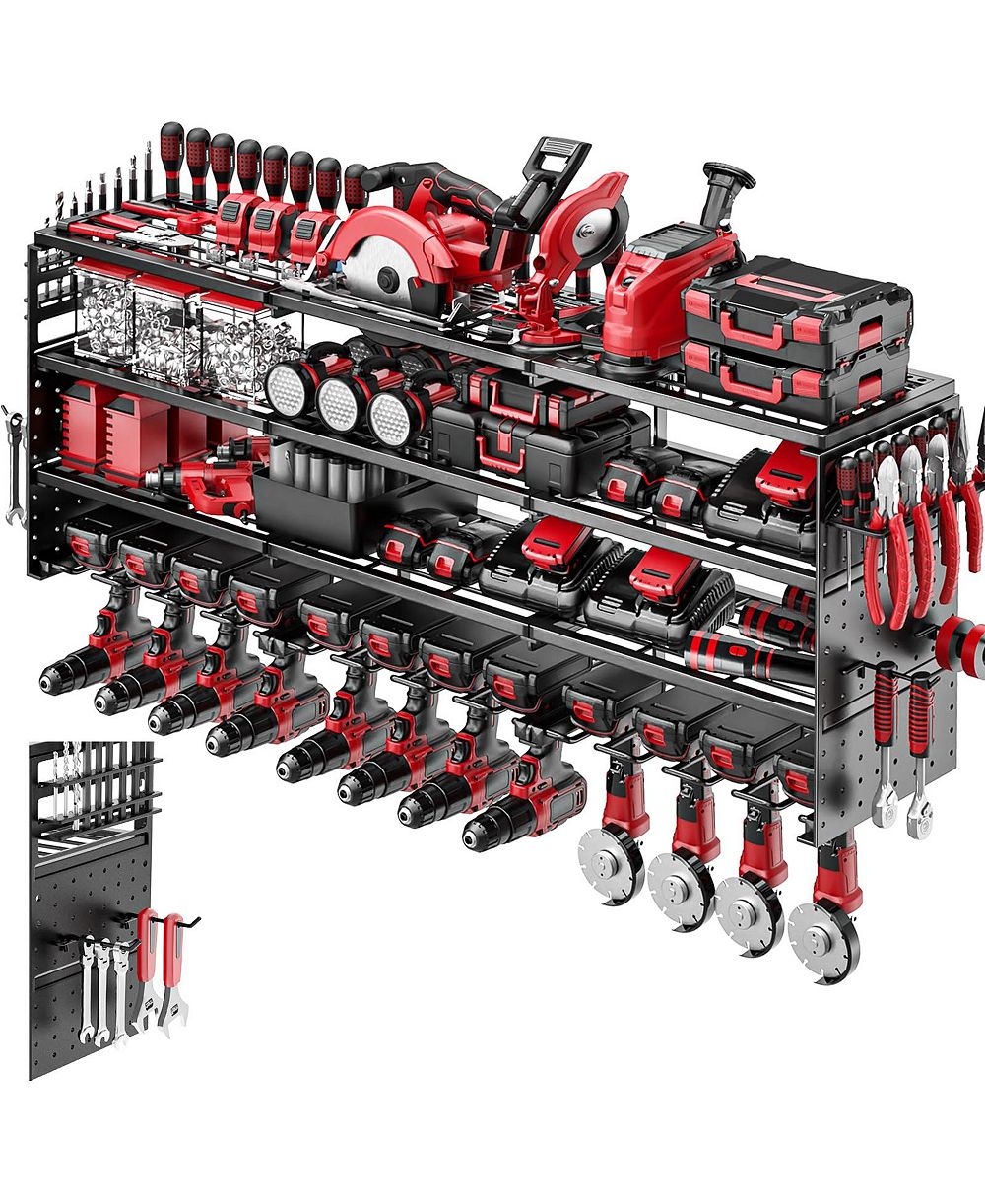 XDOVET Power Tool Organizer Wall Mount Rack Holder