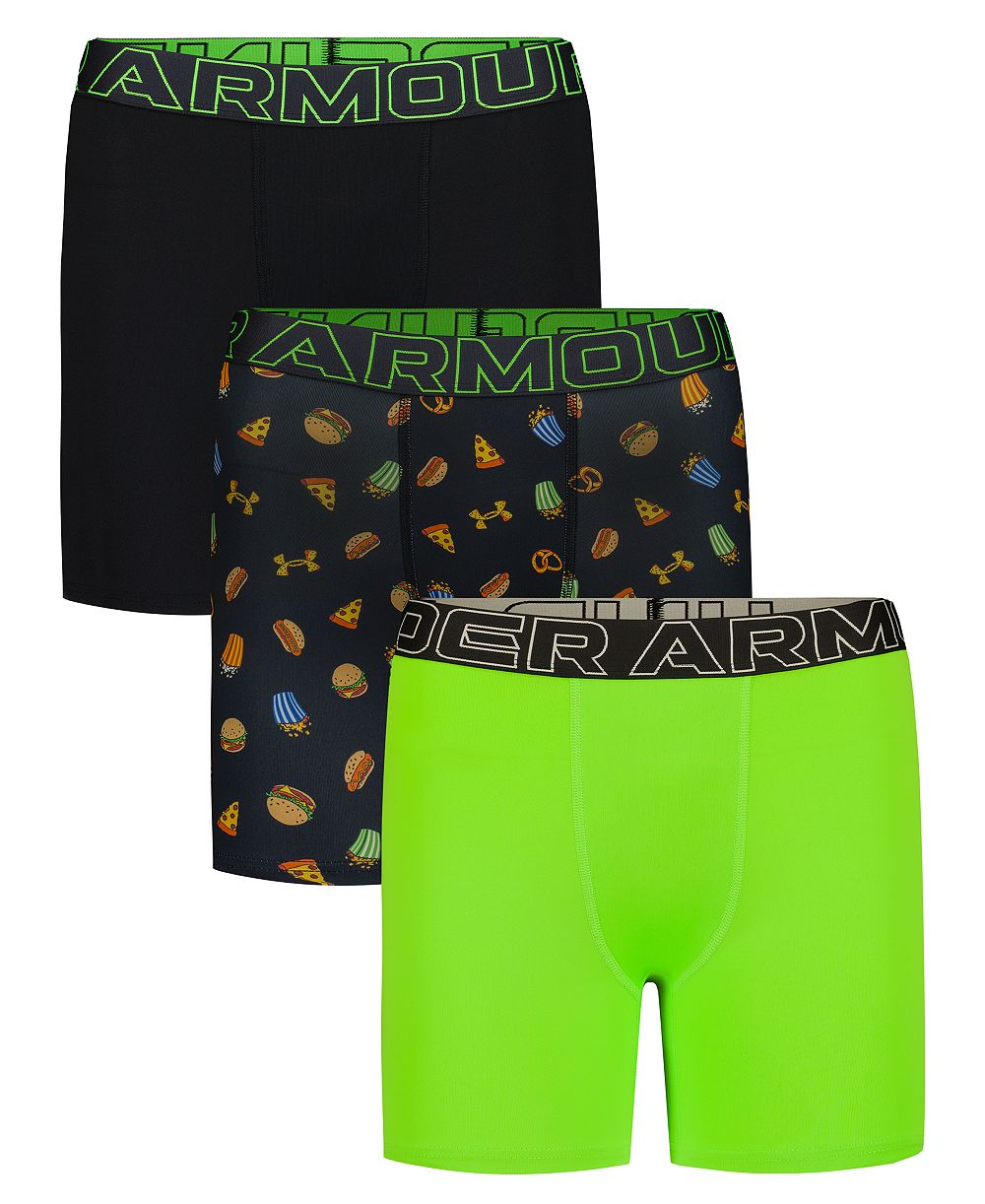 Under Armour Boy's Athletic Performance Tech Boxer Briefs, 3-Pack