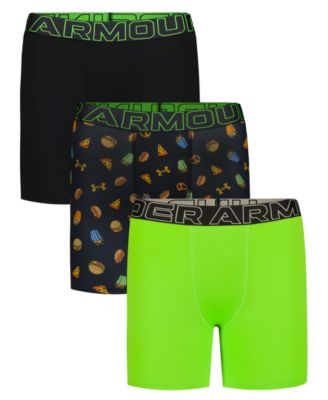 Under Armour Boy's Athletic Performance Tech Boxer Briefs, 3-Pack