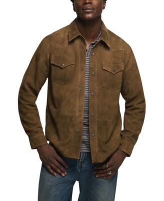 Куртка-рубашка Lucky Brand мужская из замши в западном стиле