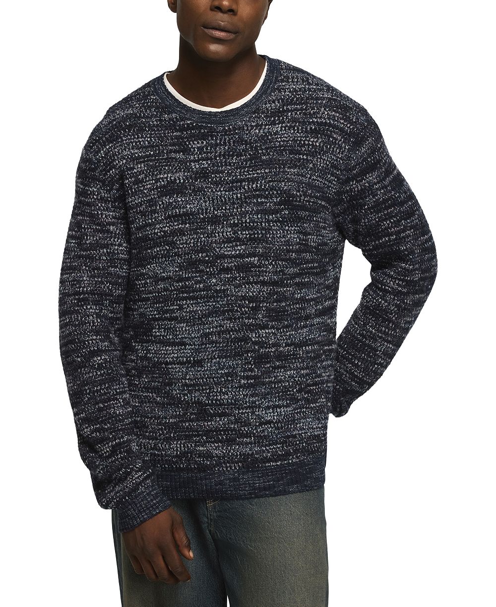 Lucky Brand Мужской свитер с круглым вырезом Regular-Fit с меланжевой окраской