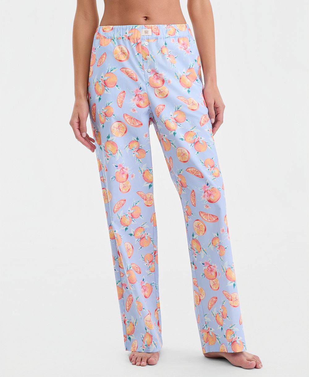 State of Day Women's Poplin Pajama Pants XS-3X, Macy's Exclusive