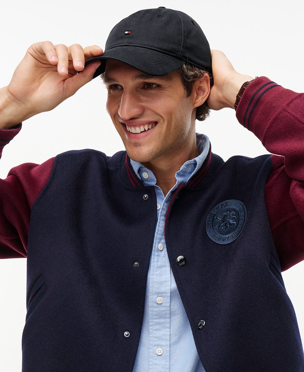 Tommy Hilfiger Adjustable Signature Flag Baseball Cap