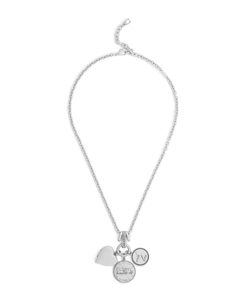 COACH Серебряный кулон-подвеска Heritage Charm
