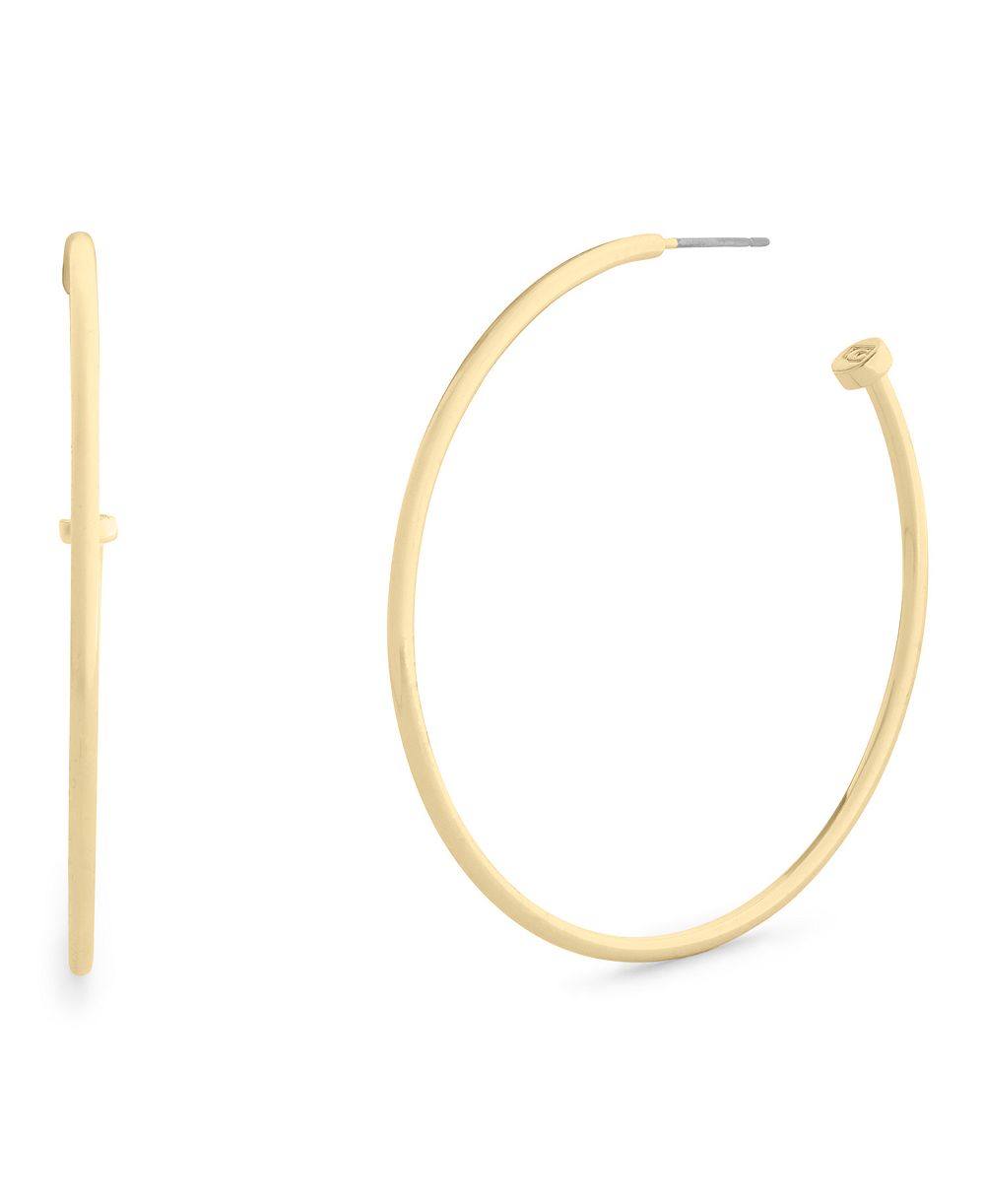 COACH Metal-tone Classic Large Hoop Earrings