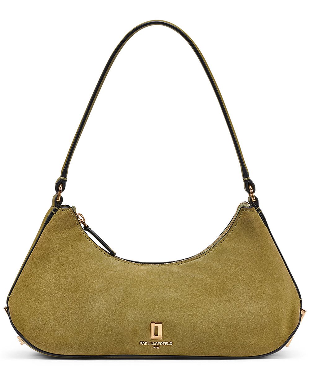 KARL LAGERFELD PARIS Arielle Leather Medium Shoulder Handbag