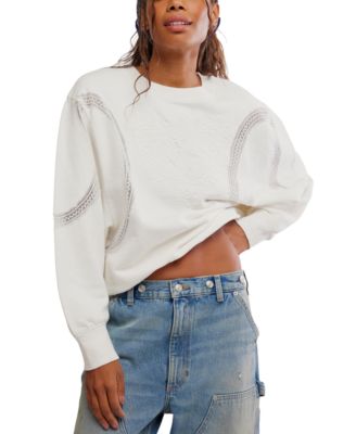 Женская оверсайз толстовка Free People Love Lace