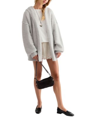 Free People Women's Thistle Oversized Hooded Cardigan Sweater