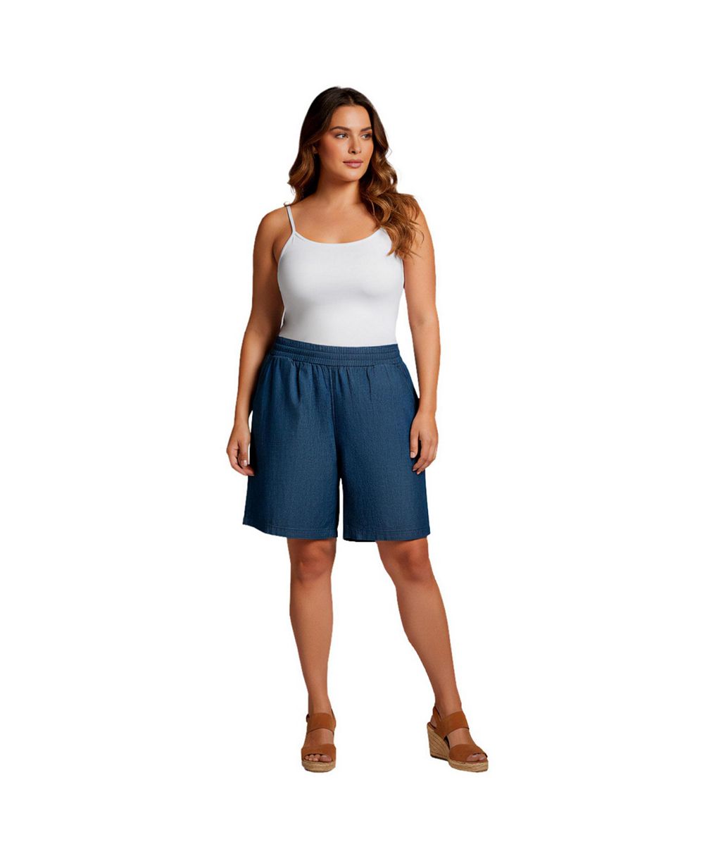 AVENUE Plus Size шорты с широкими штанинами