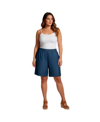 AVENUE Plus Size шорты с широкими штанинами