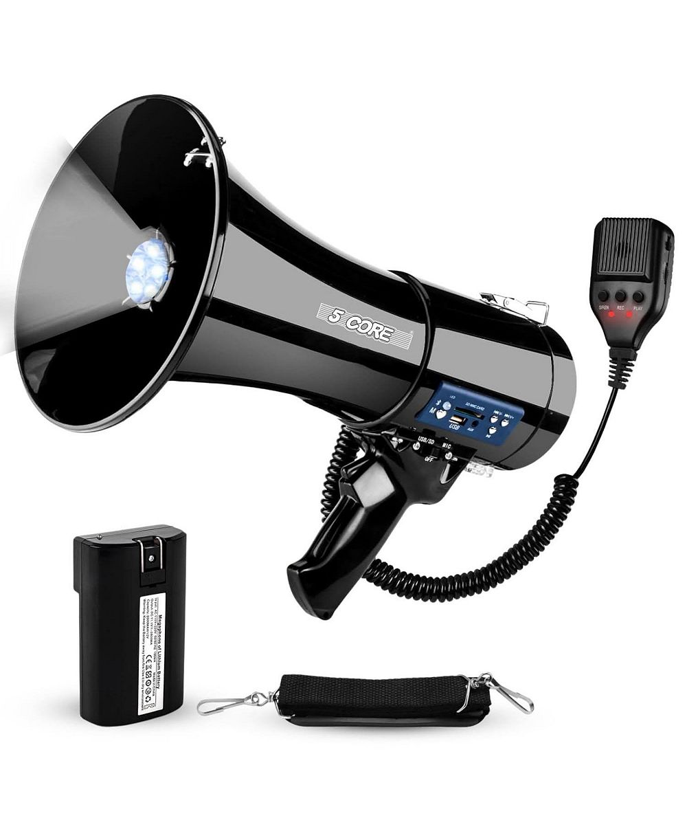 5core мегафон Bullhorn 50W Bluetooth Siren с регулируемой громкостью портативная PA System