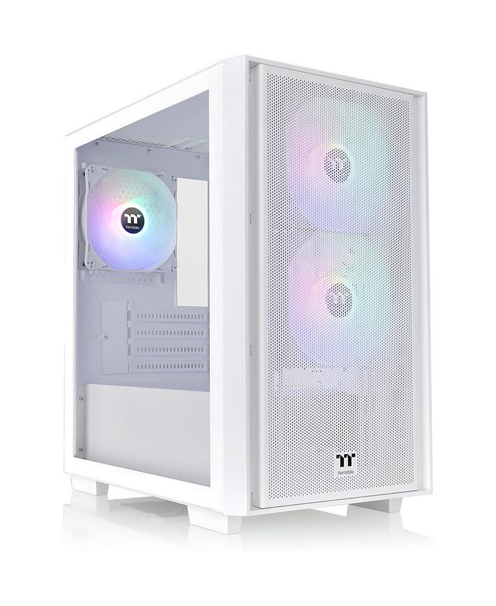 Thermaltake Versa H16 ARGB Tempered-Glass Micro-ATX Chassis Compatible with ASUS, GIGABYTE, MSI, ASRock
