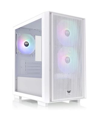 Thermaltake Versa H16 ARGB Tempered-Glass Micro-ATX Chassis Compatible with ASUS, GIGABYTE, MSI, ASRock