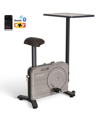 HARISON Exercise Bike, 2-in-1 Desk Bike with Removable Desktop, Stationary Bike for Home & Office (HRM-B15W)