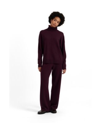 Chinti & Parker Women's Chinti and Parker Wool and Cashmere Wide Leg Track Pant