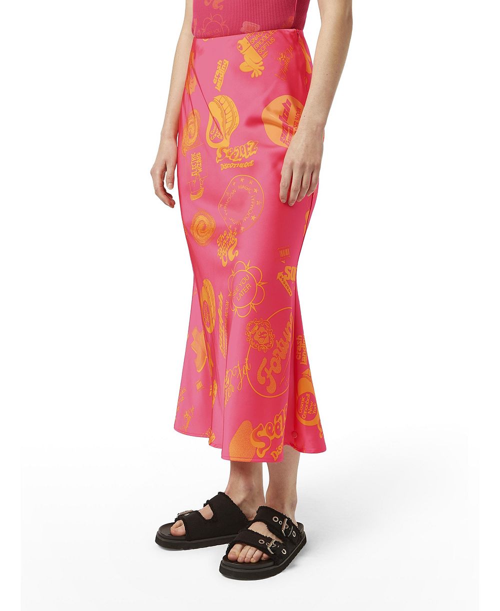 SCOTCH & SODA Women's Satin Midi Skirt