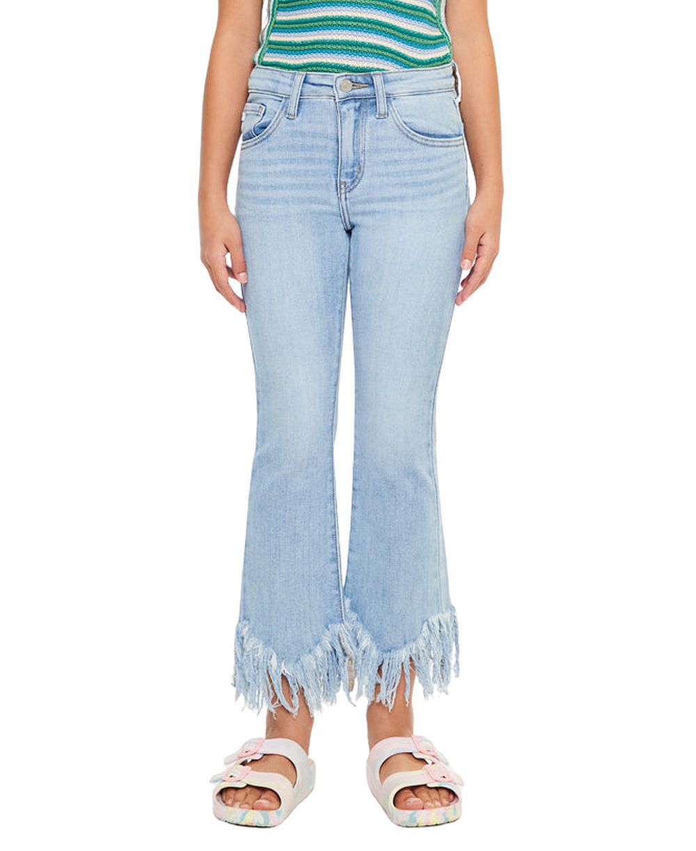 KanCan Big Girls Beth High Rise Crop Bootcut Jeans