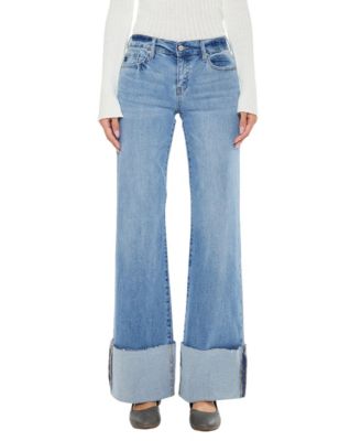 Джинсы KanCan Women's Emma Mid Rise Wide Flare