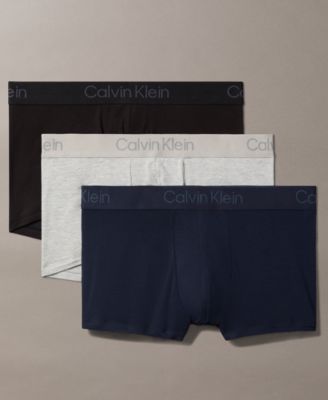 Calvin Klein Men's Ultra Soft Modal Trunks Underwear, 3-Pack