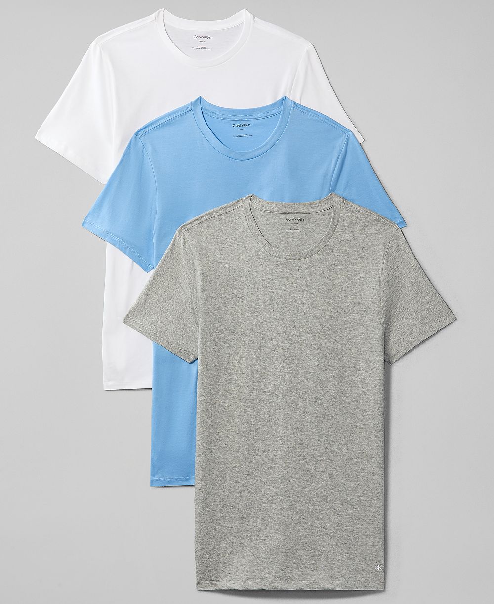 Calvin Klein Men's 3-Pack Cotton Classics Crewneck T-Shirts