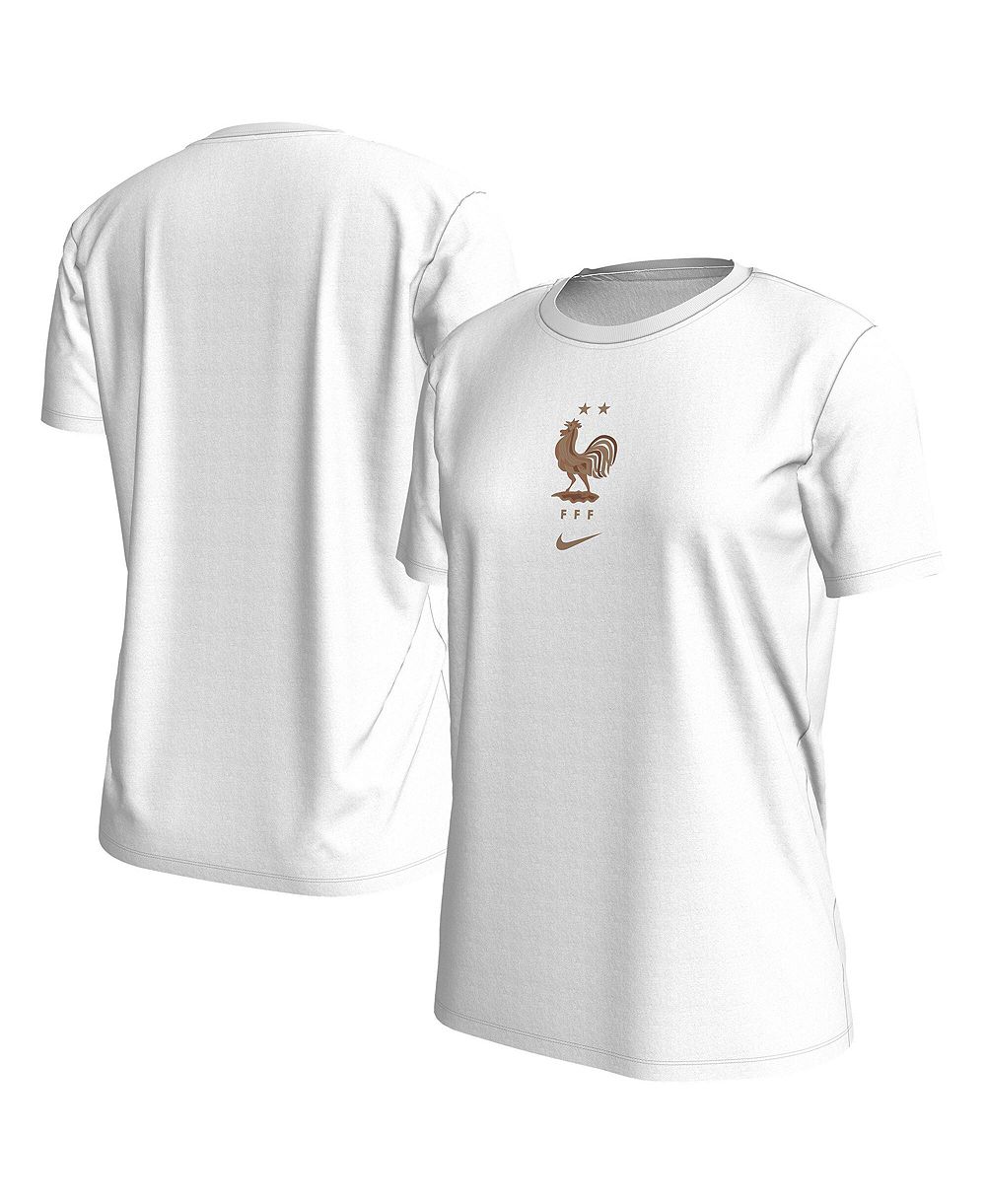 Nike Women's White France National Team Crest T-Shirt