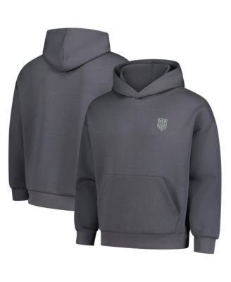 Мужское худи LevelWear Gray USMNT Luxe Signature Tri-Blend Pullover