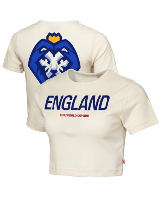 Женская футболка Outerstuff England FIFA World Cup 2026 Elote Squad Cropped