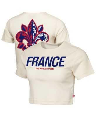 Outerstuff Женская натуральная футболка France FIFA World Cup 2026 Elote Squad Cropped