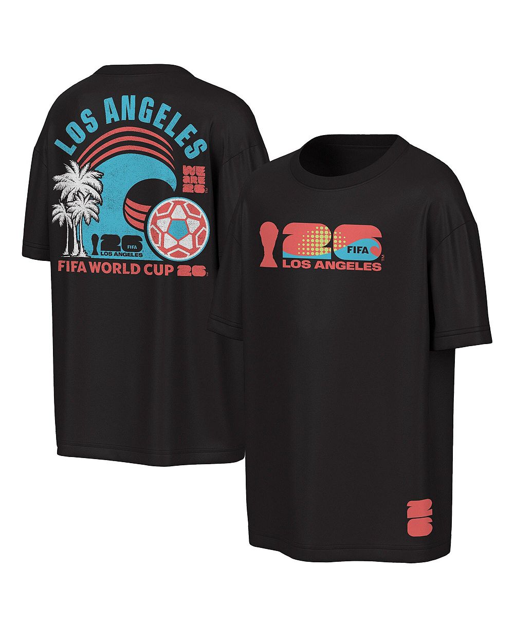 Outerstuff Men's Black FIFA World Cup 2026 Los Angeles Big City Poster T-Shirt