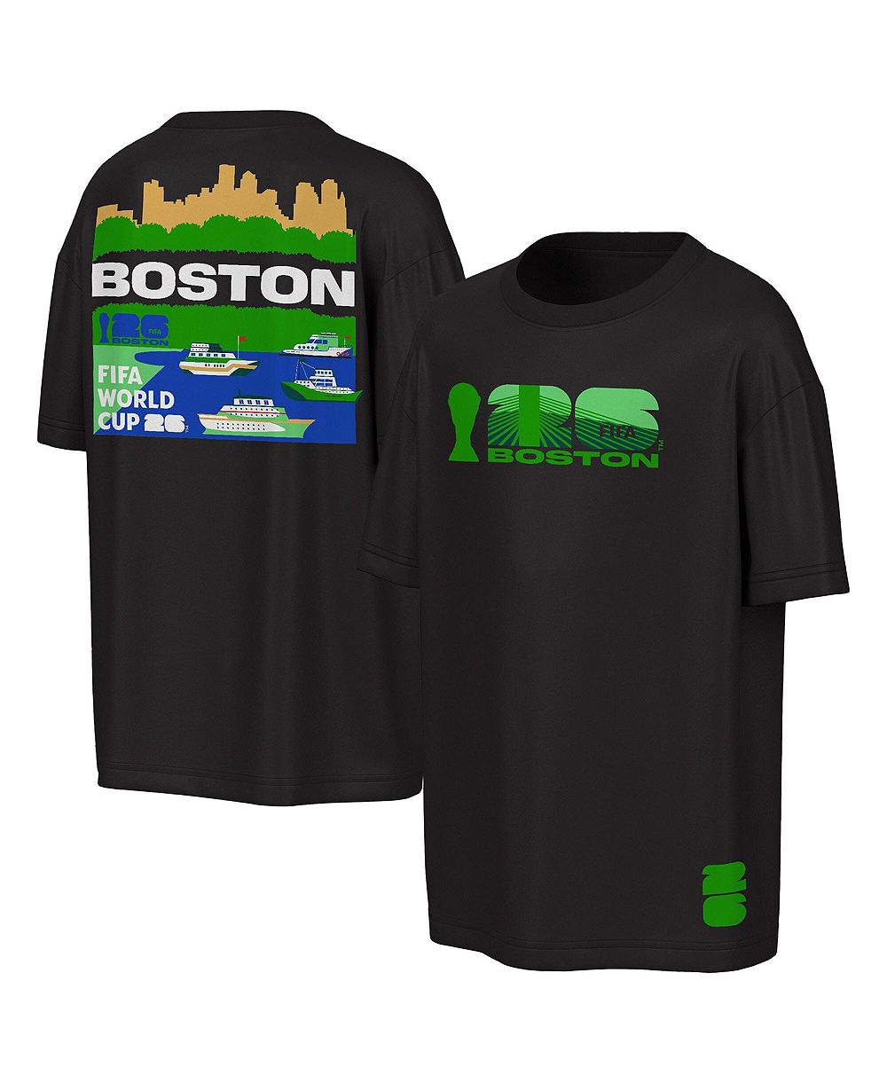Outerstuff Men's Black FIFA World Cup 2026 Boston Big City Poster T-Shirt