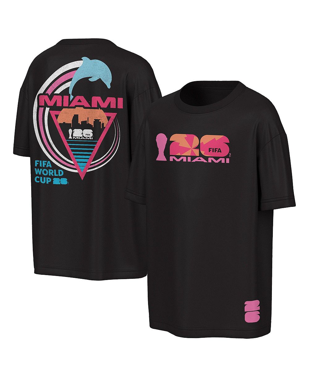 Outerstuff Men's Black FIFA World Cup 2026 Miami Big City Poster T-Shirt
