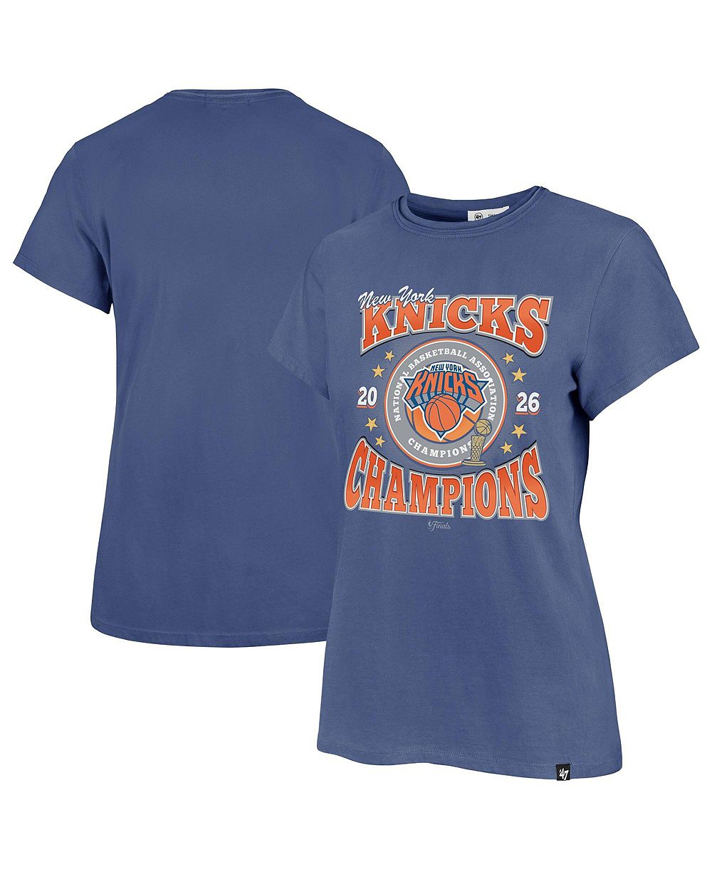 Женская футболка '47 Brand Blue New York Knicks 2026 NBA Finals Champions Frankie
